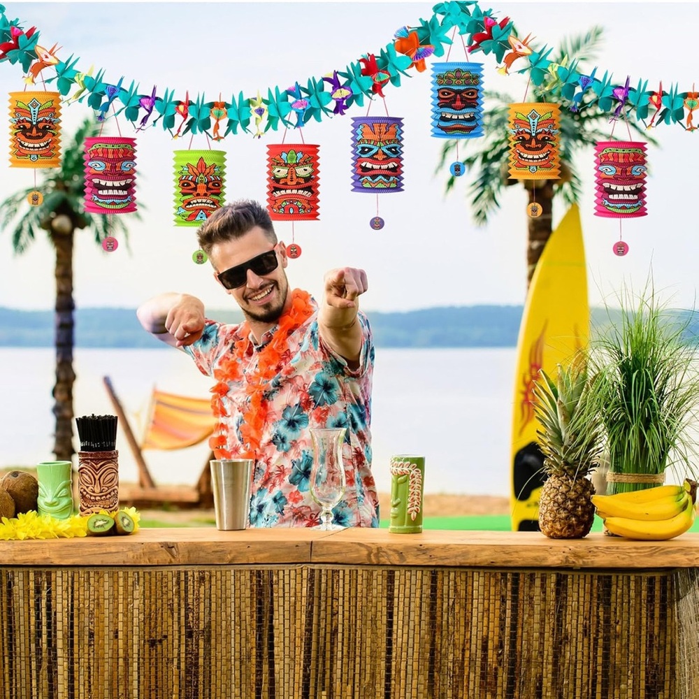 Colorful Tiki Party Decorations (2-Pack) - Picture 5 of 5